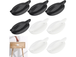 8 Puxadores Instantâneos Para Armários, Em Abs, 95 Mm, Autoadesivos, Para Portas, Janelas, Armários, Gavetas E Geladeiras