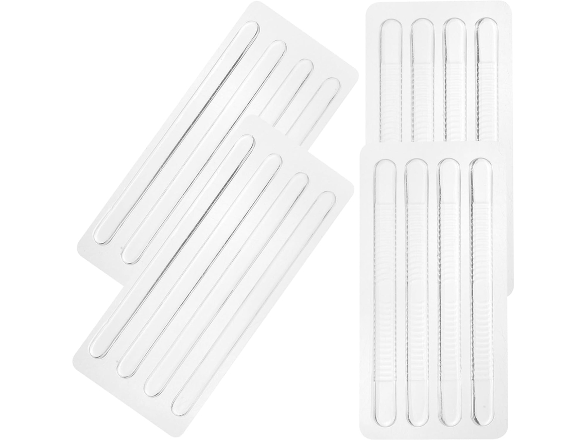 Sewroro 16-almofadas De Calcanhar Silicone Transparentes, Antiderrapantes E Antichoque Para Sapatos De Tiras