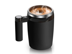Caneca De Café Magnética Automática Com Misturador, Caneca De Café Com Misturador Automático, Indicador De Temperatura, Bateria E Visor Lcd, Cane