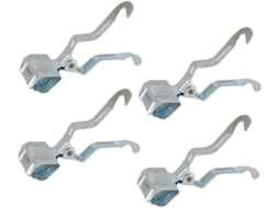 Conjunto de 4 presilhas metálicas AQUAFORGE, resistentes, para barraca