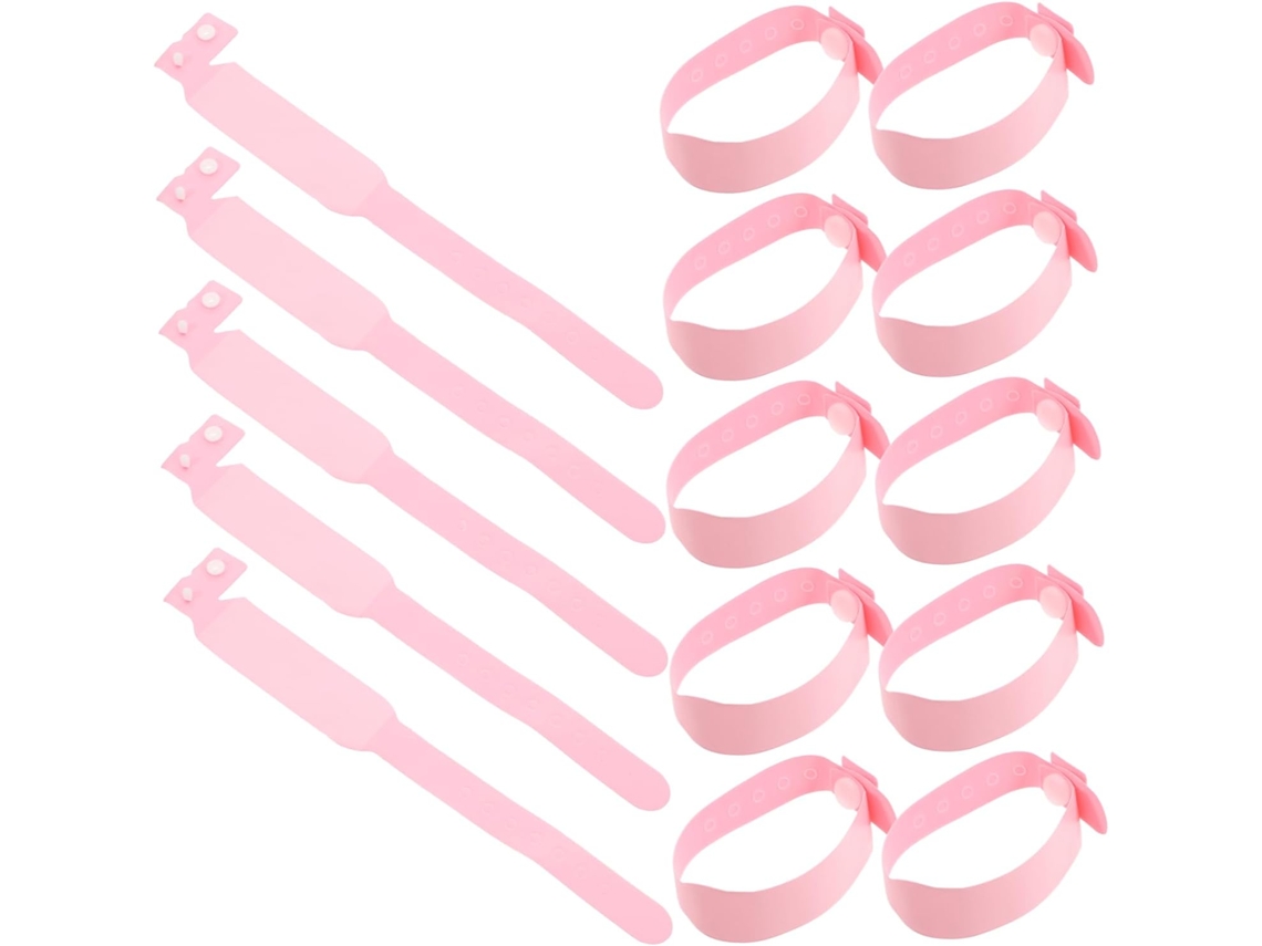 Partykindom 100-pulseiras Médicas Descartáveis Para Bebês, Pulseiras De Identificação Hospitalar Ajustáveis E