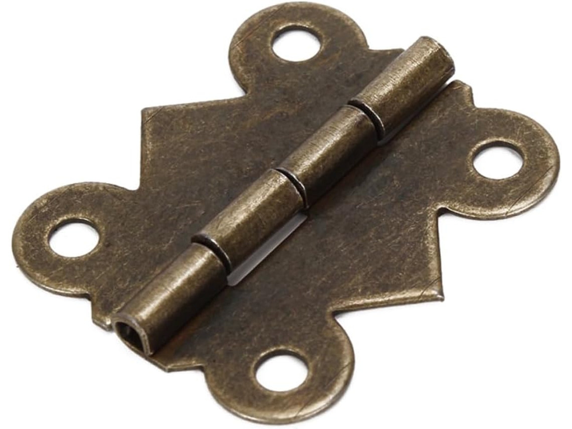 Dobradiças De Ferro Resistentes Para Caixas, Pacote Com 20 Unidades, Estilo Vintage, Mini Dobradiças De 2, 5x 2cm Para