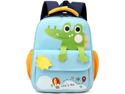 Mochila Pré-escolar 3d Com Estampa Crocodilo Infantil Para Meninos Meninas 3 5 Anos Respirável, E Zíper Duplo