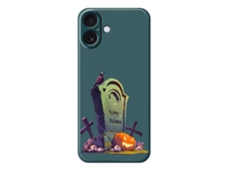 Capa Para Iphone 17 Em Tpu Com Estampa De Lápide De Halloween - Verde
