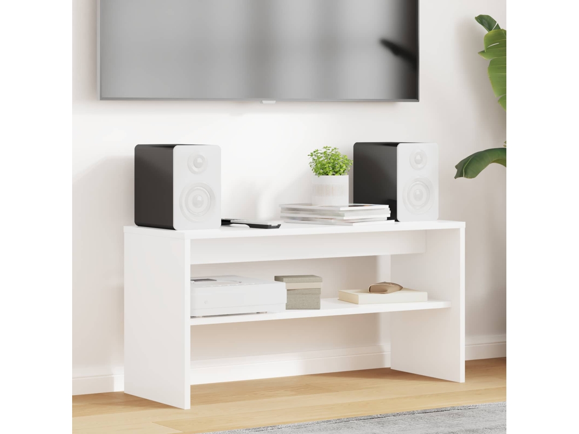 Vidaxl Gabinete Para Tv Branco 80 X 30 X 40 Cm Madeira Processada