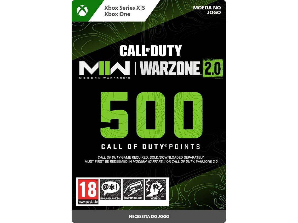 Cartão Xbox Call Of Duty Points 500 Points (Formato Digital)
