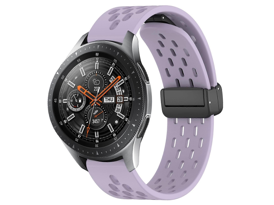 Pulseira De Silicone Dobrável De 22 Mm Com Fecho Magnético