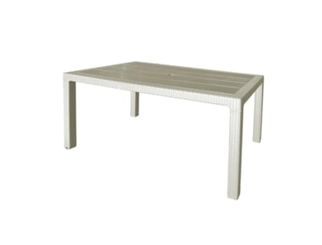 Mesa resina 150x90cm marfil 4090/09