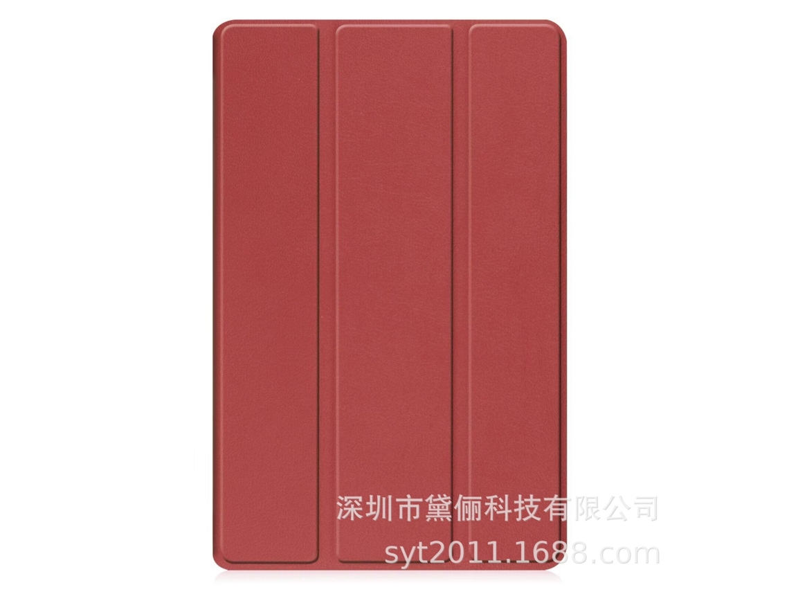 Capa Para Tablet Lurelia, Compatível Com Lenovo Tab 10.1 2025 Tb 311fu, Bordô, Pc, Dobrável Com Suporte, Função Sono