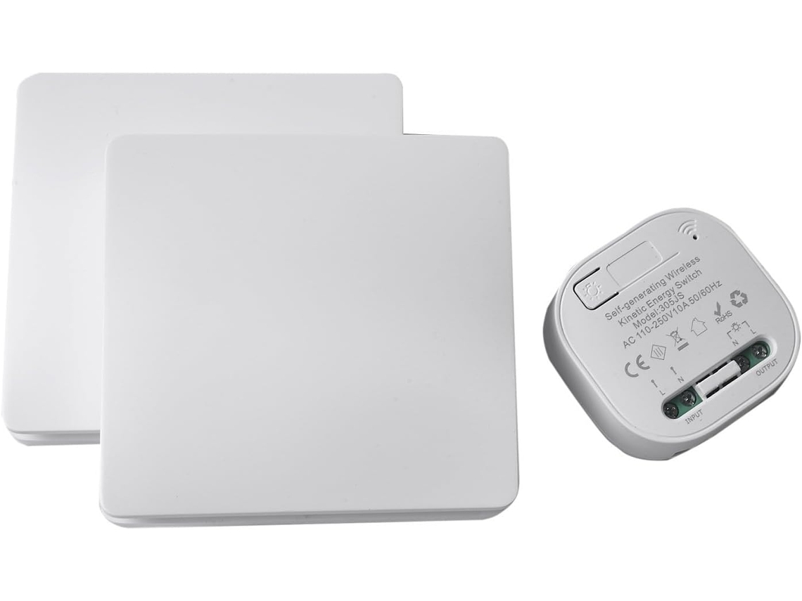 Sistema De Controle Remoto Sem Fio Bateria Para Luzes, Interruptor De Parede E Receptor Fácil Usar C