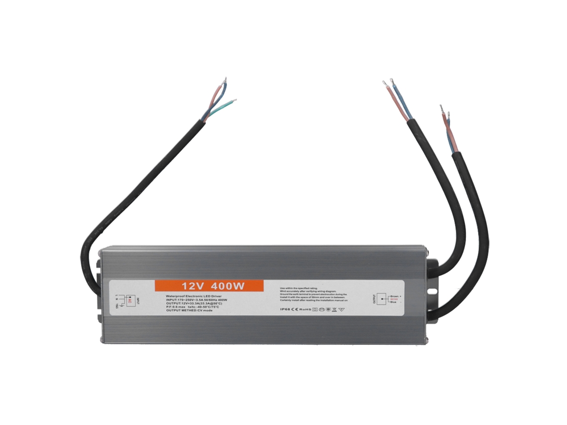Fonte de Alimentação Comutada Ultrafina À Prova D'água 400w Led Driver Dc12v Ac170 250v
