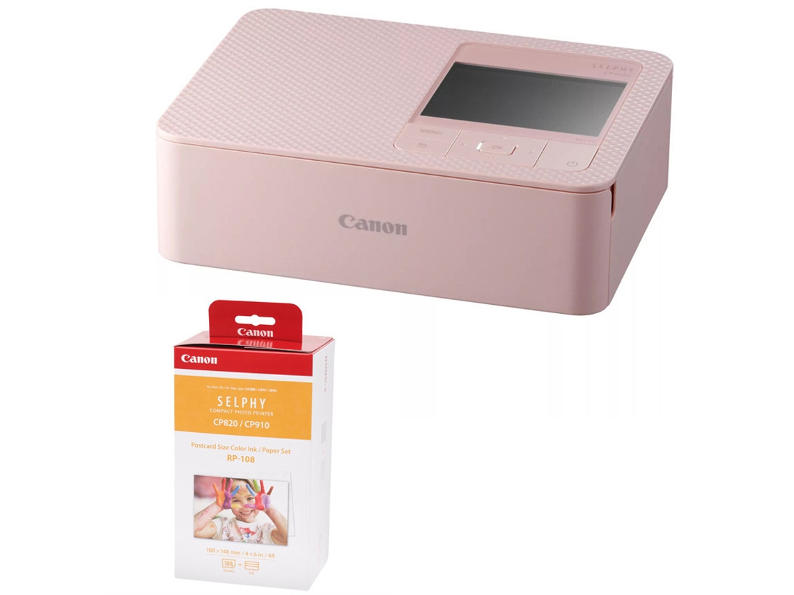 Impressora CANON Selphy Cp1500 Rosa + Rp108