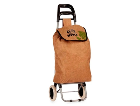 Carro de compra marrón metal plástico (36 x 95 x 27 cm)(10 unidades)