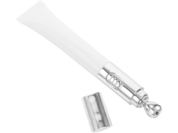 Frasco Airless De 20ml Em Liga De Zinco Com Bico Metálico, Massageador E Tubo Flexível Para Contorno.