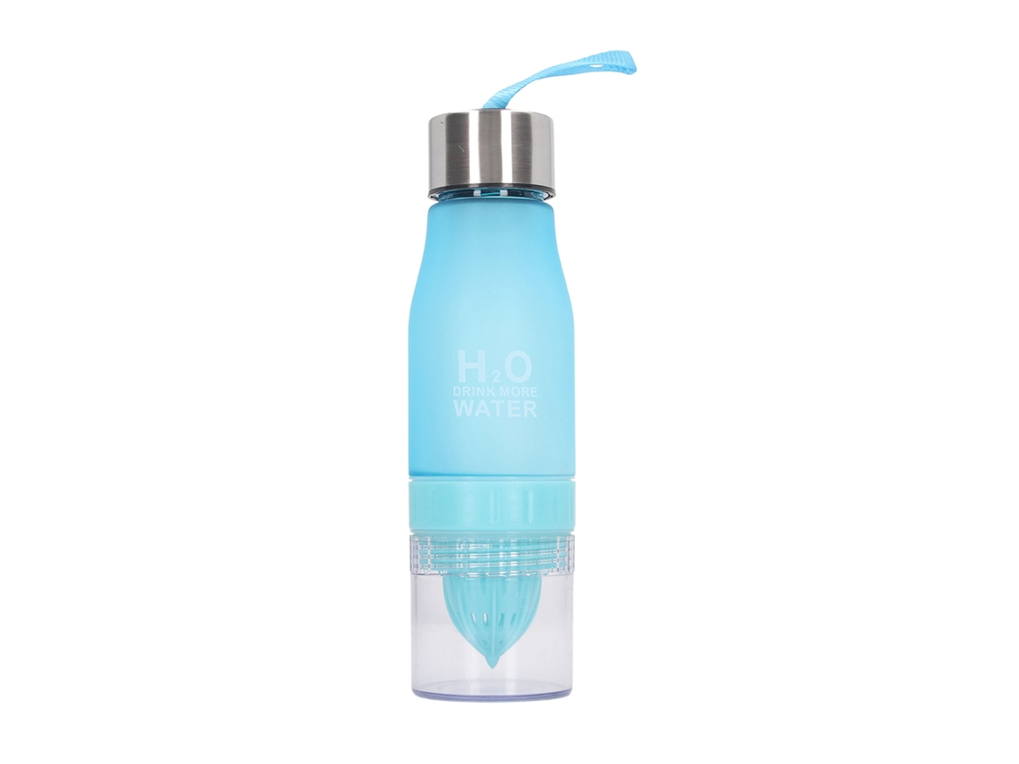 Garrafa de Água com Citricultor Portátil 650ml Azul