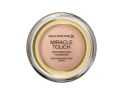 Fórmula Inovadora Base Cremosa Max Factor Miracle Touch Skin Perfecting 40 Ivory, 11,5g
