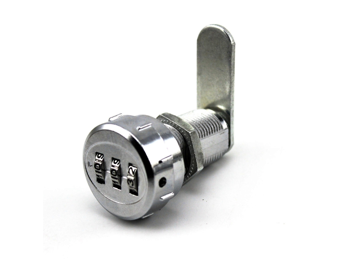 Fechadura de combinação múltipla para gavetas, 3 dígitos, adequada para caixas elétricas e armários de armazenamento.