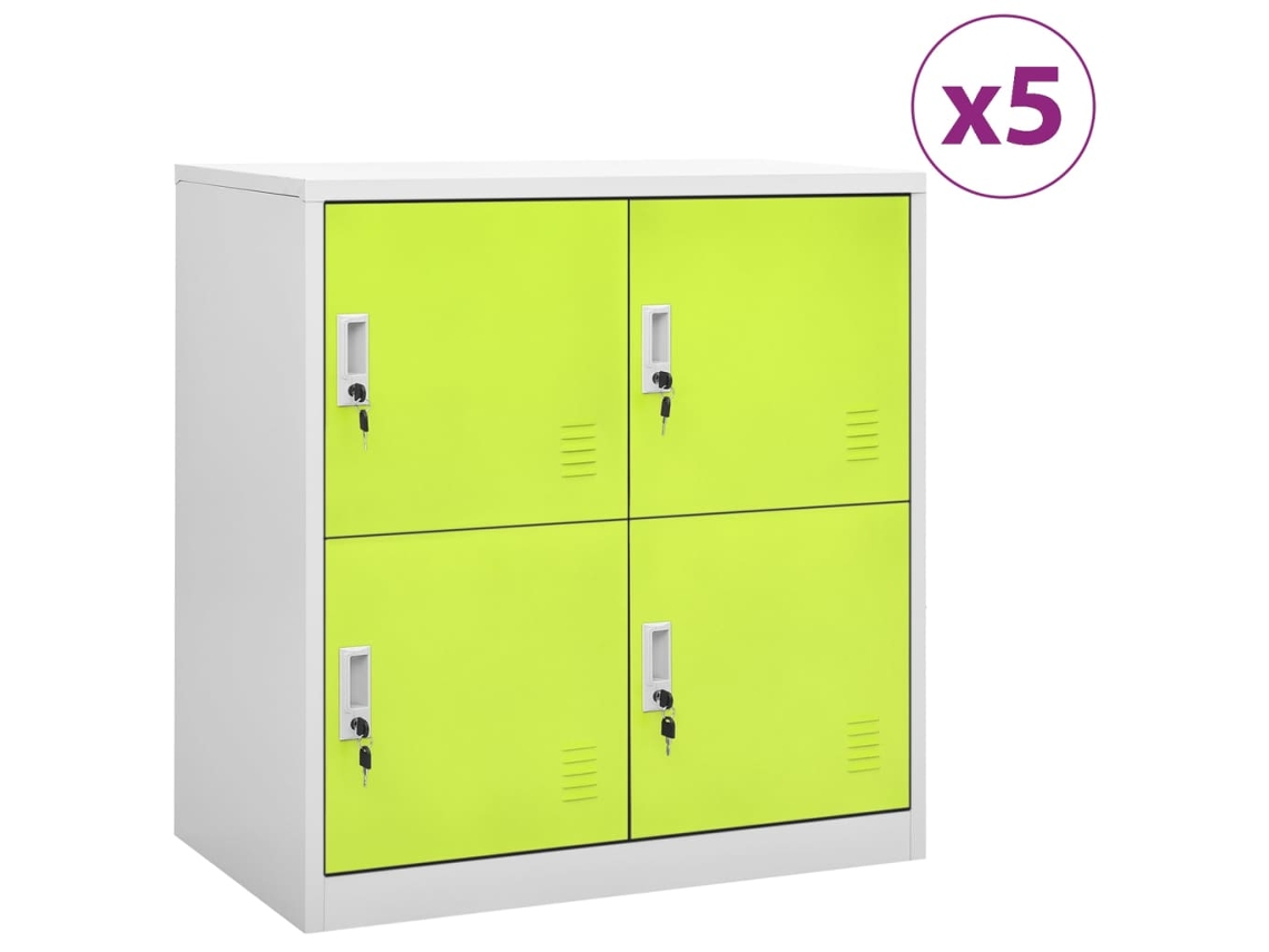Locker Cabinet, Locker Cabinets Vidaxl Verde Aço (n/a)
