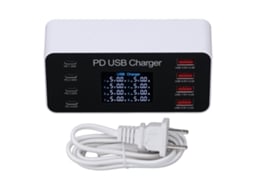 Dock USB de 6 Portas EOOCOO com Carregamento Rápido 65W