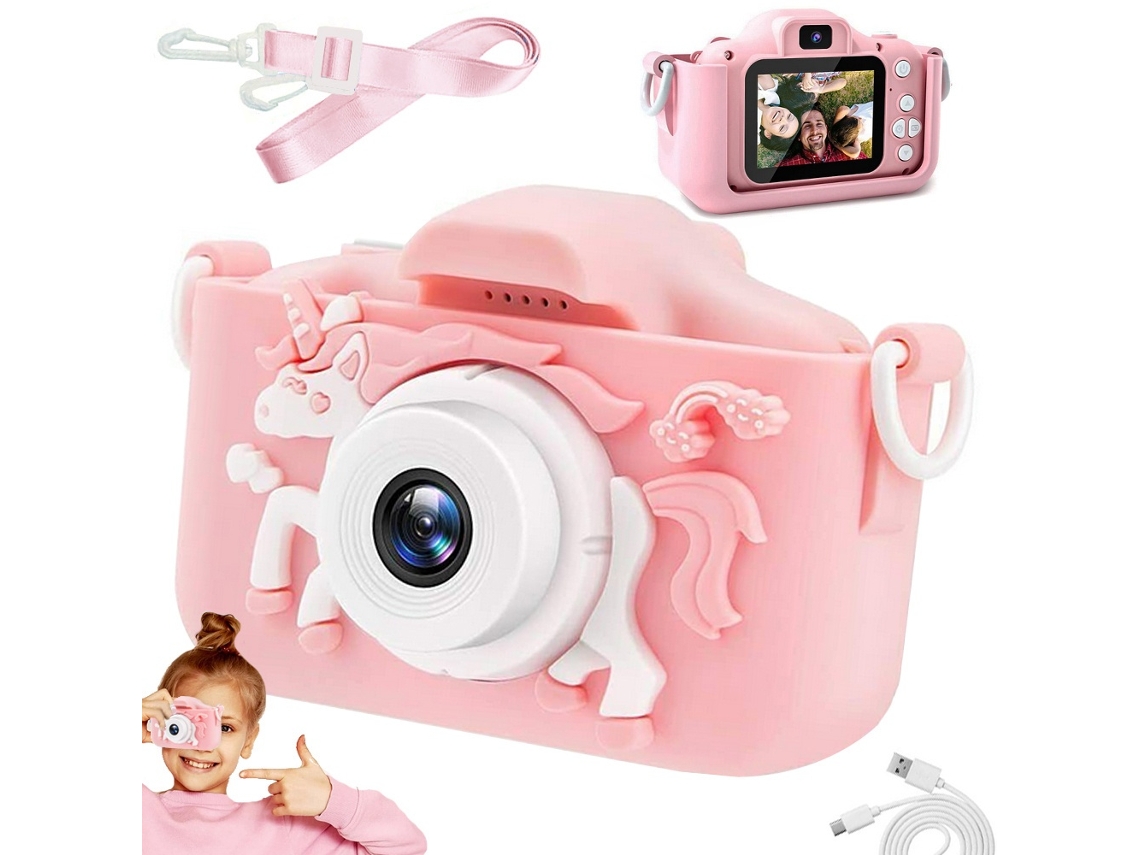 Câmera Digital / Câmera Infantil Câmera Para Crianças Rosa Brilvibera
