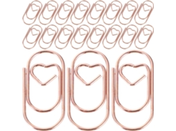 Conjunto de 100 mini clipes de metal para mesa e casa, fáceis de guardar e transportar, ideais para prender papéis e fazer anotações.