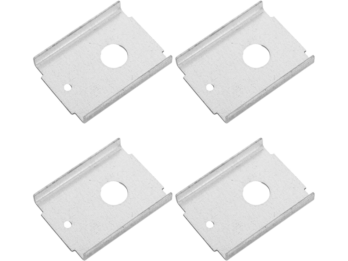 Kit De Reparo Para Porta Armário Dobrável Nuobesty 1-3 8, Aço Carbono, 4 Peças, Suporte Metálico Para Ferragens E Reparo