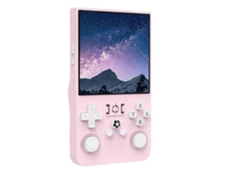 Console de Jogos Retrô R36max, 128 Gb, Tela Ips de 4 Polegadas, Rosa. GOKOCO