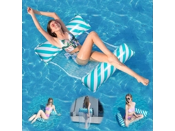 Rede Inflável Flutuante, Piscina 4 Em 1, Ultraleve E Dobrável.