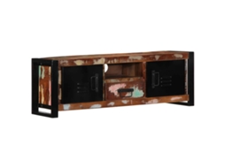 Armário Para Tv 100x30x35 Cm Madeira Maciça Recuperada Dkd Home Decor