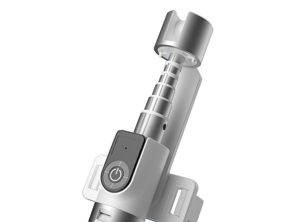 Lurelia Tripé Para Selfie Bluetooth, Com Controlo Remoto, Até 1,11 M, Para Telemóvel, Em Liga De Alumínio, Branco