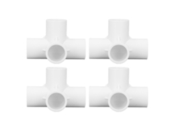 Pack De 10 Conectores De Cotovelo Em Pvc 25mm Para Mobiliário Com A Qualidade Laxiscreed