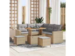 Vidaxl Conjunto De Sofá De Jardim 9 Unid. 6-número De Lugares
