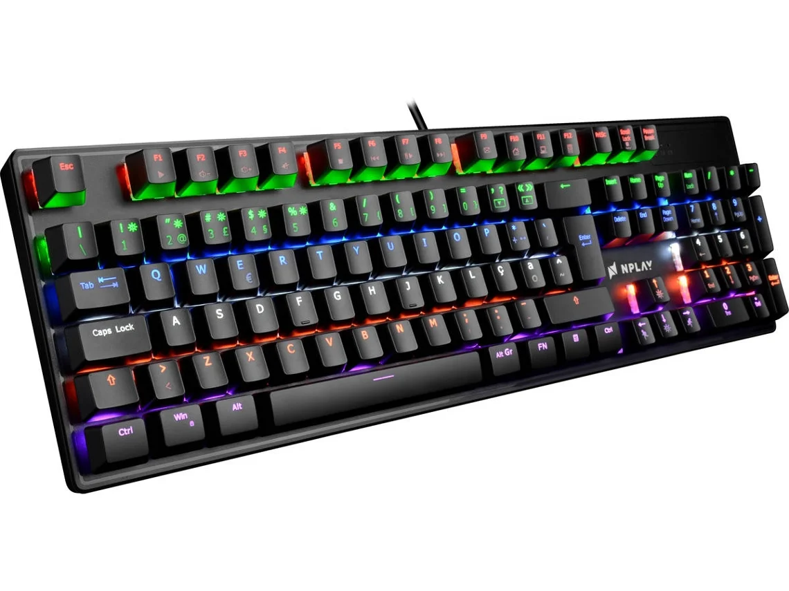 Teclado Gaming NPLAY Conquer 2.0 (Outlet Caixa Aberta - Mecânico - Português - Preto)