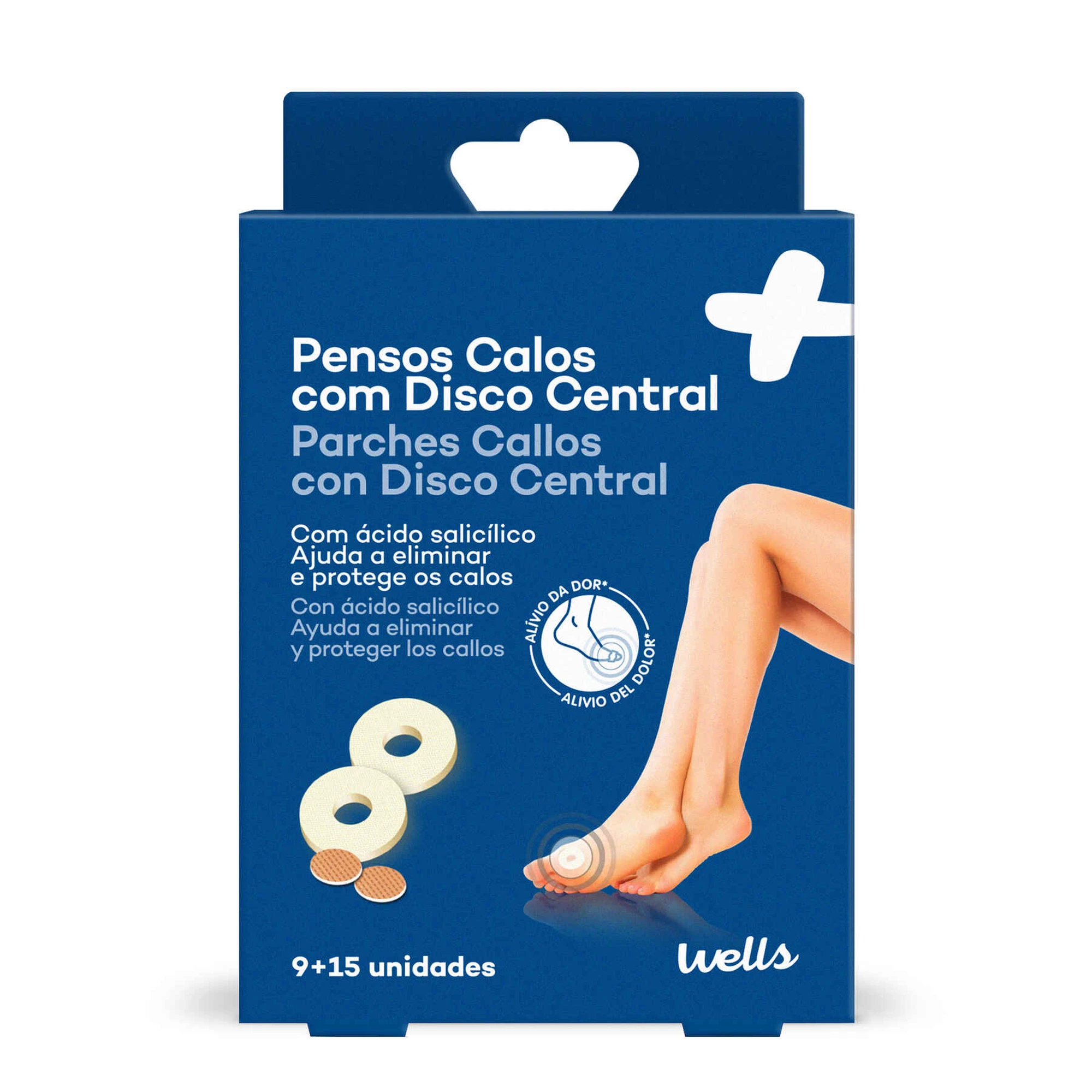 Pensos Calos com Disco Central WELLS