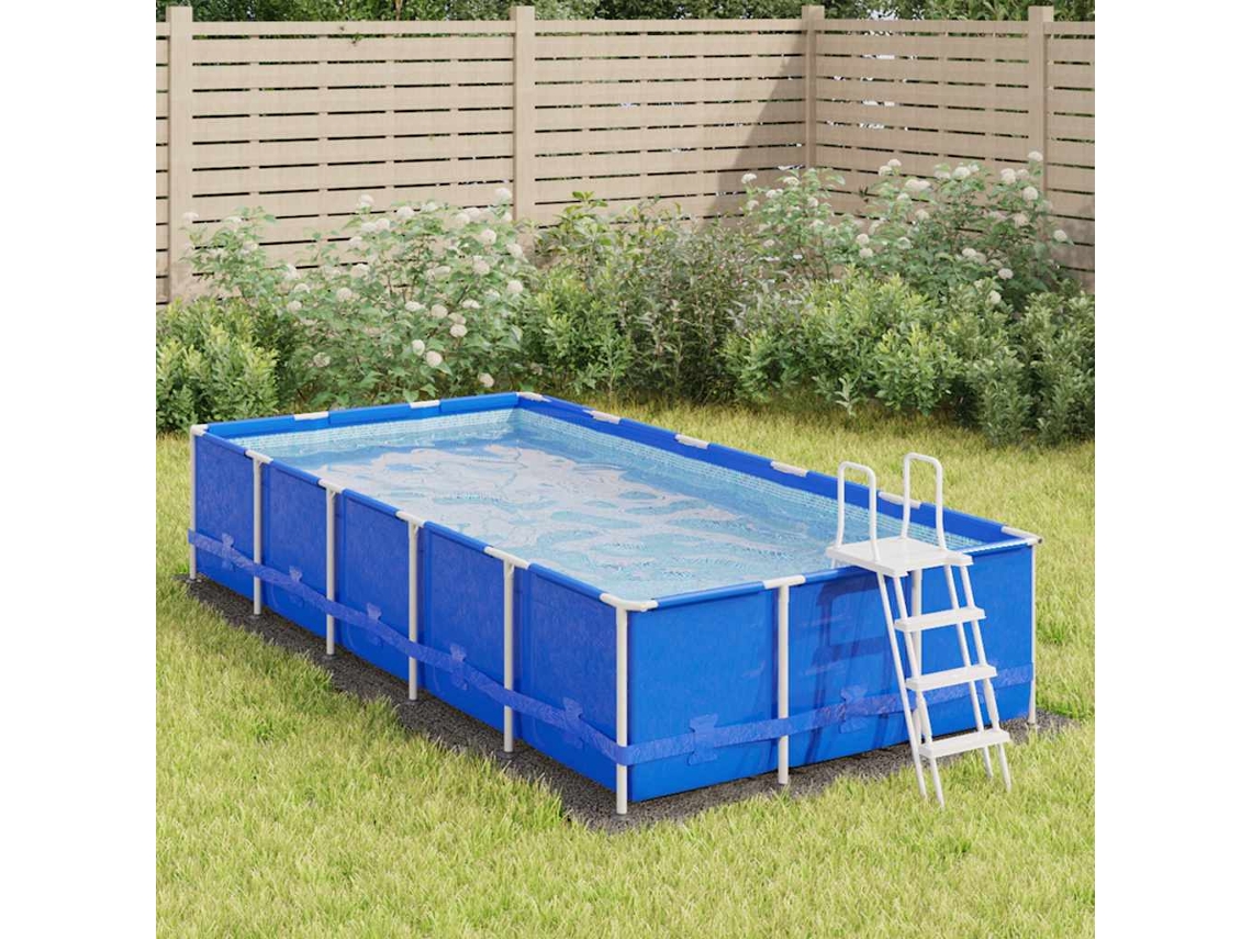Vidaxl Pano Para Chão De Piscinas 420x220 Cm Poliéster Geotêxtil Cinza
