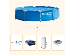 Intex Piscina Com Estrutura Redonda - 366x76 Cm - 5-peças S131