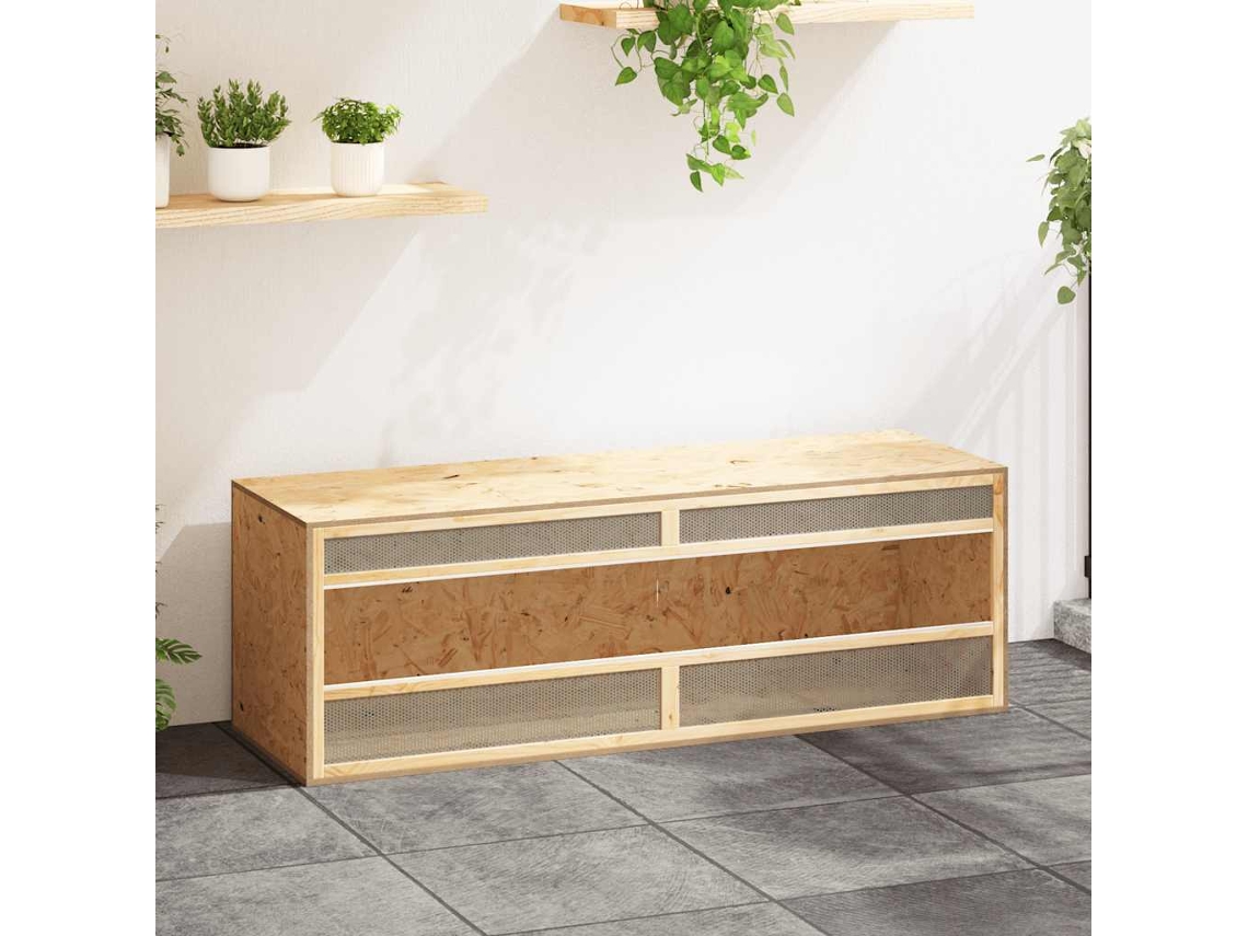 Vidaxl Terrário Em Derivados De Madeira 144x46x48 Cm