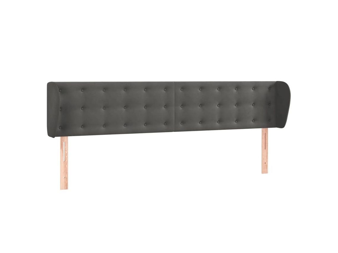 Headboard, Headboards Vidaxl Cinzeto Veludo (163 X 23 X 78/88 Cm)
