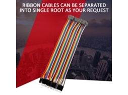Laxiscreed Conjunto De Fios Coloridos Para Breadboards E Cabos De 40 Pinos Masculino-fêmea