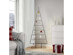 Vidaxl Árvore De Natal Para Decoração 150 Cm Metal Preto