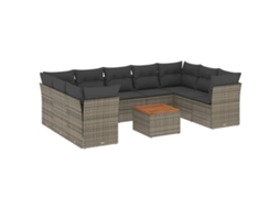 Garden Sofa Set, Garden Sofa Sets Vidaxl Cinzeto Rattan / Vime (n/a)