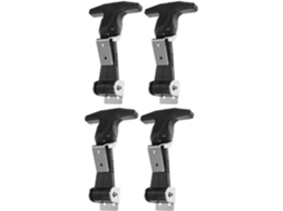 Set Of 4 Dates Aço desligada Com Trava Borracha E Design
