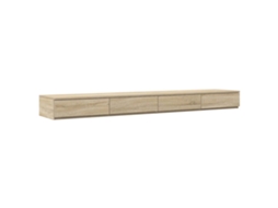 Gavetas de Cama com Gaveta Carvalho Sonoma MAISON EXCLUSIVE 180x36.5x16.5 cm