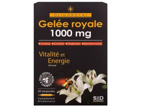 S.I.D NUTRITION Geleia Real Oligoroyal 1000 Mg Vitalidade e Energia 20 frascos