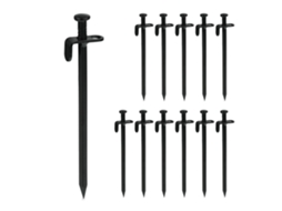 Conjunto Com 12 Estacas Para Barraca Em Aço Inoxidável