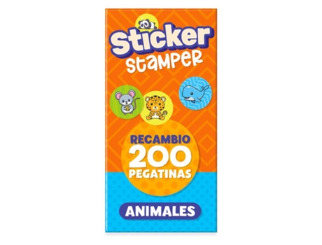 Imagiland Recambio Sticker Stamper Animales 200 Pegatinas Ptst07 Imagilandp25