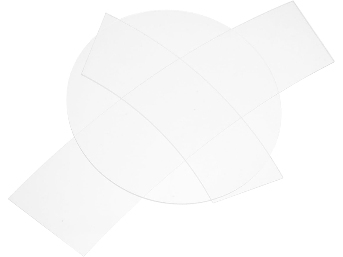 Conjunto De 3 Réguas De Acrílico Transparente Antiderrapantes Para Patchwork, Projetos Diy E Apliques