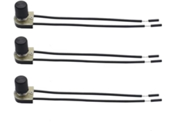 3 Interruptores De Forno Ze 106 125v 6a Com Luz E Came Rotativo, Com Cabo Awg 18