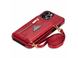 Lurelia Capa Carteira Com Zíper Para Iphone 14 Plus
