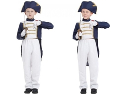 Disfraz De Napoleão Para Crianças Traje De Halloween Com Camisa, Calções, Chapéu E Luvas M